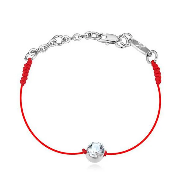 Hot summer style jewelry thin red thread string rope bracelet with rose gold-Color chain and Crystals
Hot summer style jewelry thin red thread string rope bracelet with rose gold-Color chain and Crystals
