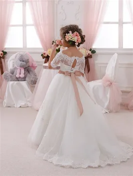 Girls first communion dress girls flower dress kids children baby costume pageant
Girls first communion dress girls flower dress kids children baby costume pageant