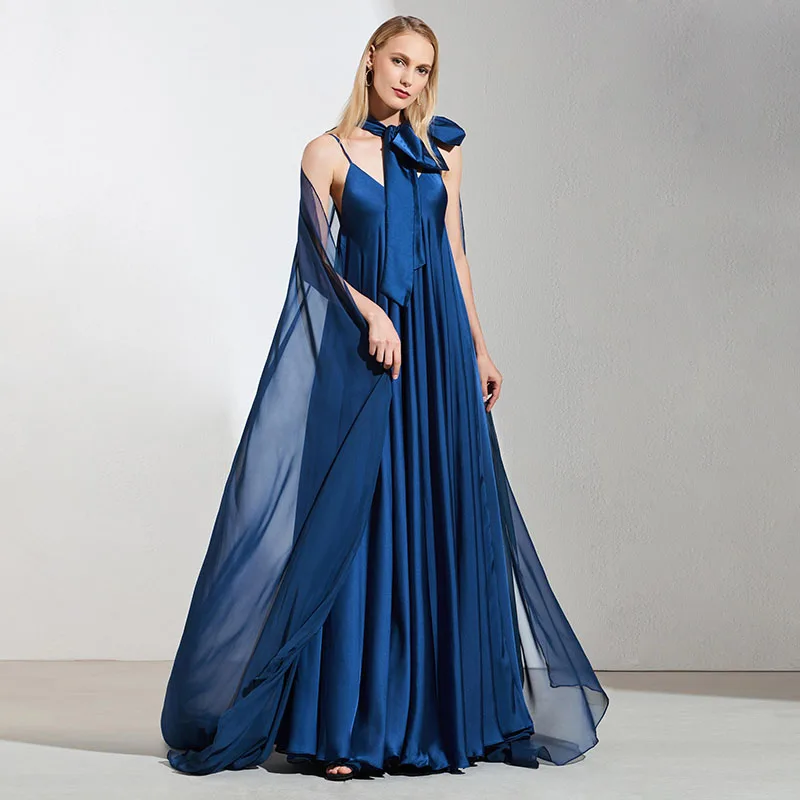 Tanpell spaghetti straps evening dress blue bowknot floor length a line gown women prom party custom formal long evening dresses
Tanpell spaghetti straps evening dress blue bowknot floor length a line gown women prom party custom formal long evening dresses