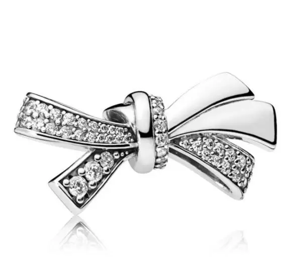 925 Sterling Silver Bead Charm Sparkling Oversized Brilliant Bow With Crystal Beads Fit Pandora Bracelet & Necklace Diy Jewelry
925 Sterling Silver Bead Charm Sparkling Oversized Brilliant Bow With Crystal Beads Fit Pandora Bracelet & Necklace Diy Jewelry
