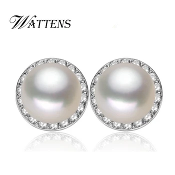 WATTENS Natural Pearl stud Earrings ,Cultured Freshwater Pearls ,Fashion 925 sterling silver Earrings for women 
WATTENS Natural Pearl stud Earrings ,Cultured Freshwater Pearls ,Fashion 925 sterling silver Earrings for women