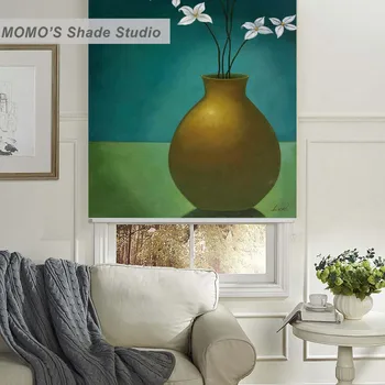 MOMO Blackout Painting Vase Window Curtains Roller Shades Blinds Thermal Insulated Fabric Custom ,PRB set489-492
MOMO Blackout Painting Vase Window Curtains Roller Shades Blinds Thermal Insulated Fabric Custom ,PRB set489-492