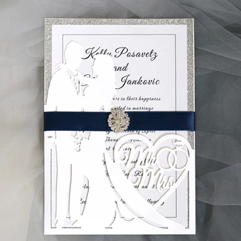 10 set Customize Laser Cut Wedding Invitations Card Bride and Groom Greeting Cards Mr & Mrs Envelopes Wedding Party Supplies
10 set Customize Laser Cut Wedding Invitations Card Bride and Groom Greeting Cards Mr & Mrs Envelopes Wedding Party Supplies