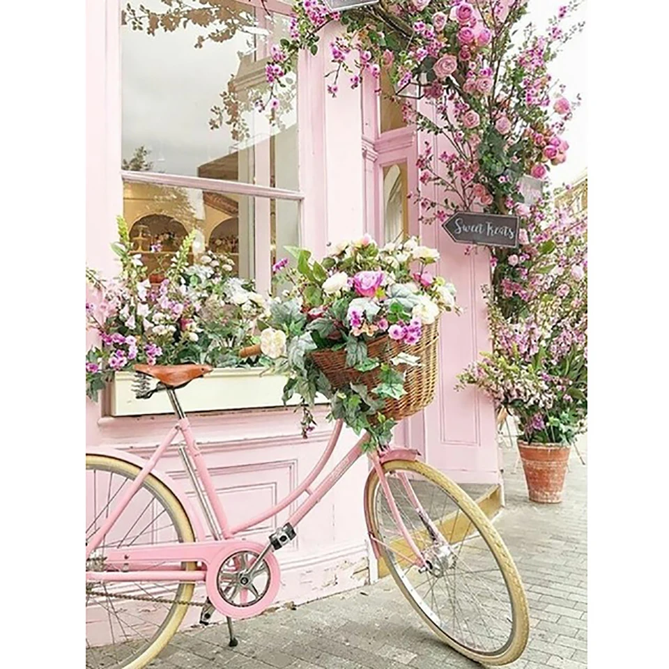 Full Square 5D DIY Diamond Sticker Picture Wall Art Bike Flowers Painting Drill Cross Stitch Handmade Home Decoration Bead Work
Full Square 5D DIY Diamond Sticker Picture Wall Art Bike Flowers Painting Drill Cross Stitch Handmade Home Decoration Bead Work