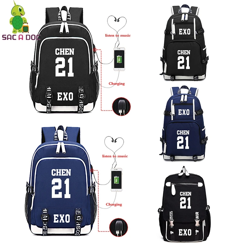 EXO Mochila Zaino Donna USB Charge Mochila Escolares Para Adolescentes Backpack Multifunction Bagpack Unisex Laptop Backpack
EXO Mochila Zaino Donna USB Charge Mochila Escolares Para Adolescentes Backpack Multifunction Bagpack Unisex Laptop Backpack