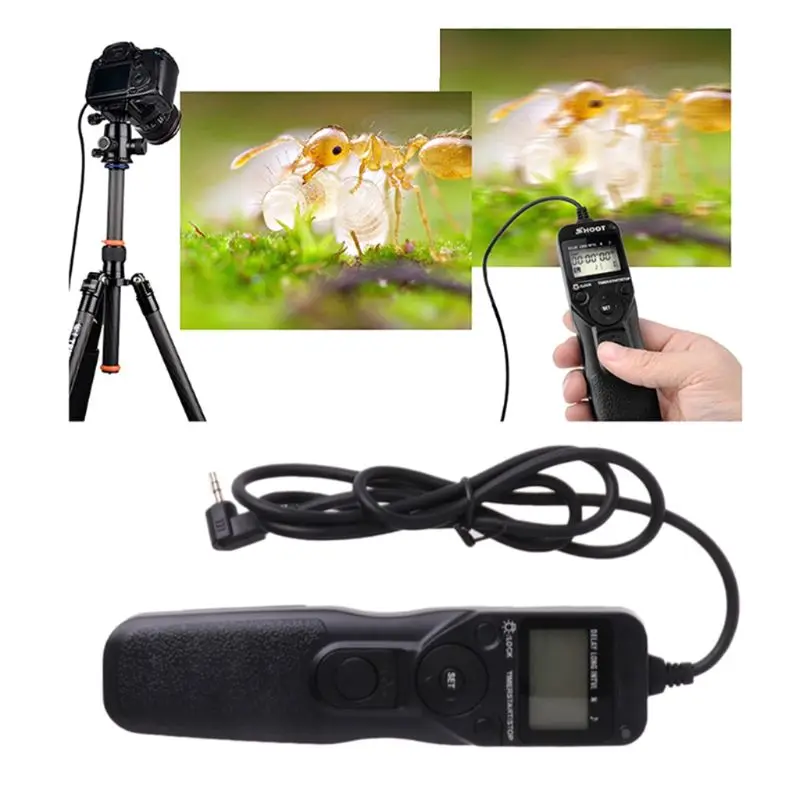 RS-60E3 LCD Timer Shutter Release Remote Control Cable Cord for Canon EOS 1300D 1100D 1200D 1000D 100D 350D 500D 550D 650D 700D
RS-60E3 LCD Timer Shutter Release Remote Control Cable Cord for Canon EOS 1300D 1100D 1200D 1000D 100D 350D 500D 550D 650D 700D