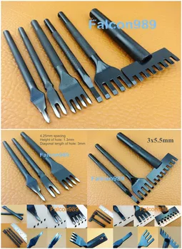6pcs Leather Craft Sewing Stitching Diamond Pro Line Lacing Chisel Pricking Iron Punch Tool Kit Set Awl Slicker Burnisher Knife
6pcs Leather Craft Sewing Stitching Diamond Pro Line Lacing Chisel Pricking Iron Punch Tool Kit Set Awl Slicker Burnisher Knife