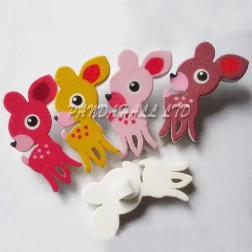 Cartoon Shaped Painting Buttons for Clothes , Wooden Buttons, Mixed Color, about 41mm long, 24mm wide, 50pcs/bag
Cartoon Shaped Painting Buttons for Clothes , Wooden Buttons, Mixed Color, about 41mm long, 24mm wide, 50pcs/bag