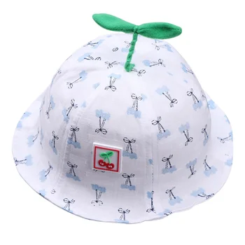 Soft Cotton Summer Baby Sun Hat Toddler Boys Girls Cherry Print Bucket Hat Toddler Kids Tractor Cap with Sprouts
Soft Cotton Summer Baby Sun Hat Toddler Boys Girls Cherry Print Bucket Hat Toddler Kids Tractor Cap with Sprouts