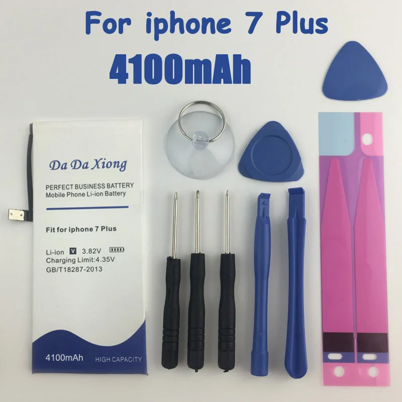 New 4100mAh Battery high capacity For Apple iPhone 7 Plus for iphone7 Plus battery With Repair Installation Tools as a gift
New 4100mAh Battery high capacity For Apple iPhone 7 Plus for iphone7 Plus battery With Repair Installation Tools as a gift
