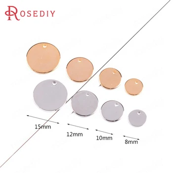 20PCS 8MM 10MM 12MM 14MM 16MM 24K Gold Color Brass Round Disk End Charms Diy Jewelry Findings Earrings Accessories Wholesale
20PCS 8MM 10MM 12MM 14MM 16MM 24K Gold Color Brass Round Disk End Charms Diy Jewelry Findings Earrings Accessories Wholesale