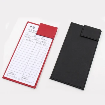 18x9cm pu leather receipt holder magnetic clip checkbook cover small menu card board bill holder coffee guest folio organizer
18x9cm pu leather receipt holder magnetic clip checkbook cover small menu card board bill holder coffee guest folio organizer