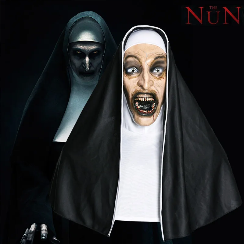2018 The Nun Horror Mask Cosplay Valak Scary Masks with Headscarf Veil Hood Full Face Mask Horror Halloween Costume DropShipping
2018 The Nun Horror Mask Cosplay Valak Scary Masks with Headscarf Veil Hood Full Face Mask Horror Halloween Costume DropShipping