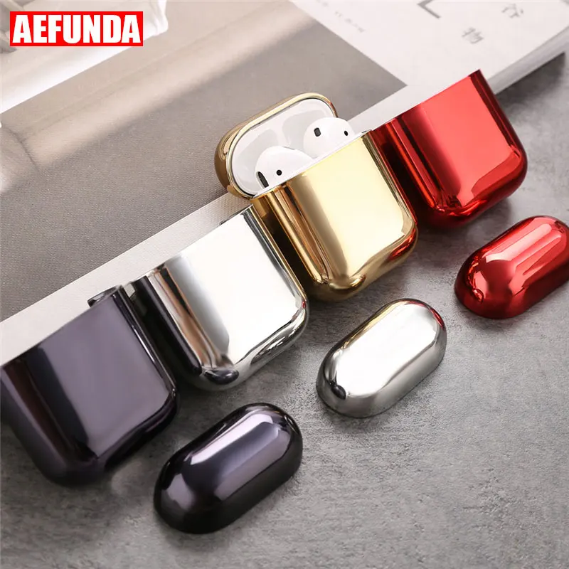Electroplated Hard Shell Earphone Case for Apple Airpods Protective Case Luxury Gold Anti-Shock Cover For Airpods 2 Charge Box
Electroplated Hard Shell Earphone Case for Apple Airpods Protective Case Luxury Gold Anti-Shock Cover For Airpods 2 Charge Box