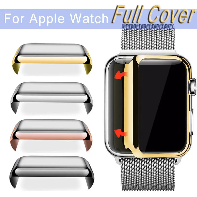 360 Degree Slim Watch Cover for Apple Watch Series 2 3 Silicone Protective Case Screen Protector 38/42mm Rose Gold Black Silver
360 Degree Slim Watch Cover for Apple Watch Series 2 3 Silicone Protective Case Screen Protector 38/42mm Rose Gold Black Silver