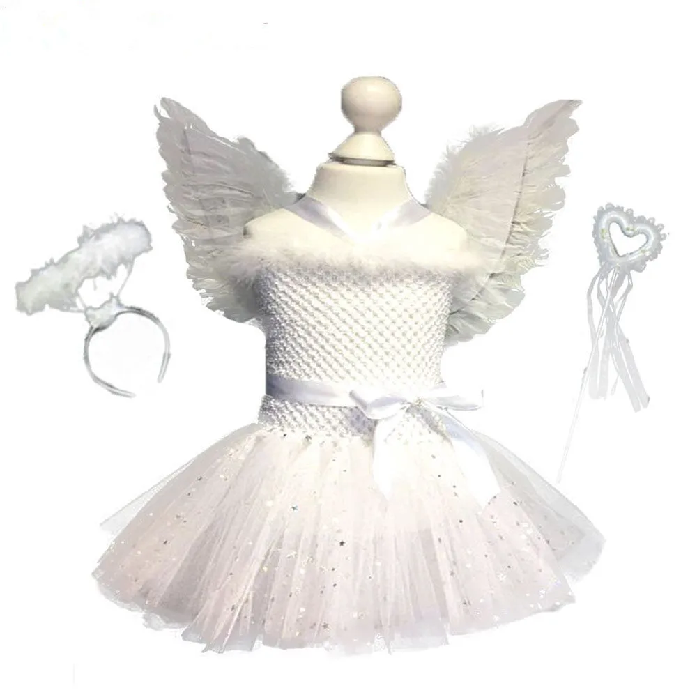 2019 Girls Angel Gentle Tender Dress Costume tutu Summer Dresses with head band for Kids 2-8Y Birthday Party
2019 Girls Angel Gentle Tender Dress Costume tutu Summer Dresses with head band for Kids 2-8Y Birthday Party