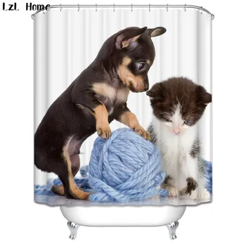 LzL Home Cute Dog 3D Shower Curtain Waterproof Polyester Fabric Bathroom Curtain Creative Funny Home Decorations 12 Hooks
LzL Home Cute Dog 3D Shower Curtain Waterproof Polyester Fabric Bathroom Curtain Creative Funny Home Decorations 12 Hooks