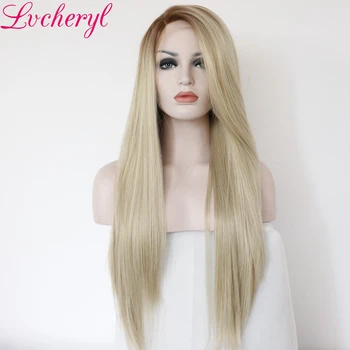 Lvcheryl Ombre Brown To Blonde Color Long Silky Straight Hand Tied Heat Resistant Hair Synthetic Lace Front Wigs for Woman
Lvcheryl Ombre Brown To Blonde Color Long Silky Straight Hand Tied Heat Resistant Hair Synthetic Lace Front Wigs for Woman