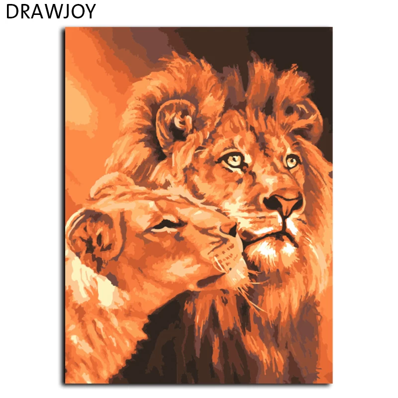 Frameless Lion Kings DIY Oil Painting By Numbers Kits Drawing Paint On Canvas Wall Art Picture For living Room GX7279 40*50cm
Frameless Lion Kings DIY Oil Painting By Numbers Kits Drawing Paint On Canvas Wall Art Picture For living Room GX7279 40*50cm