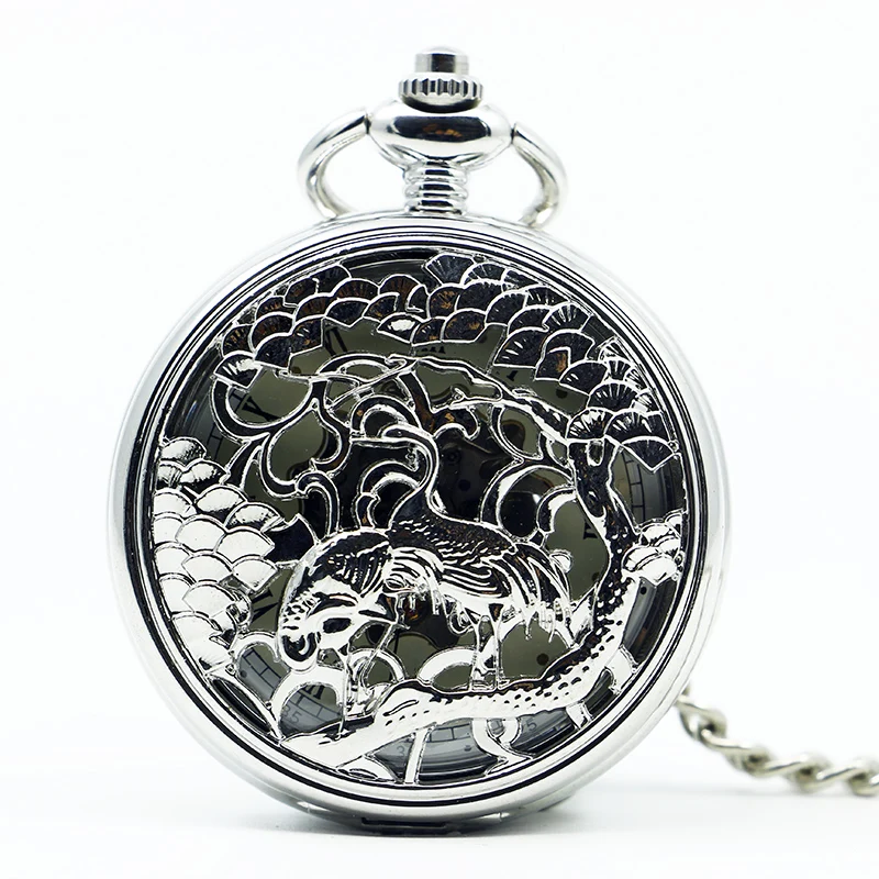 Top Band Mechanical Hand Wind Double Cranes Hollow Skeleton Unisex Silver Design Pocket Watch for Men Women PJX1234
Top Band Mechanical Hand Wind Double Cranes Hollow Skeleton Unisex Silver Design Pocket Watch for Men Women PJX1234