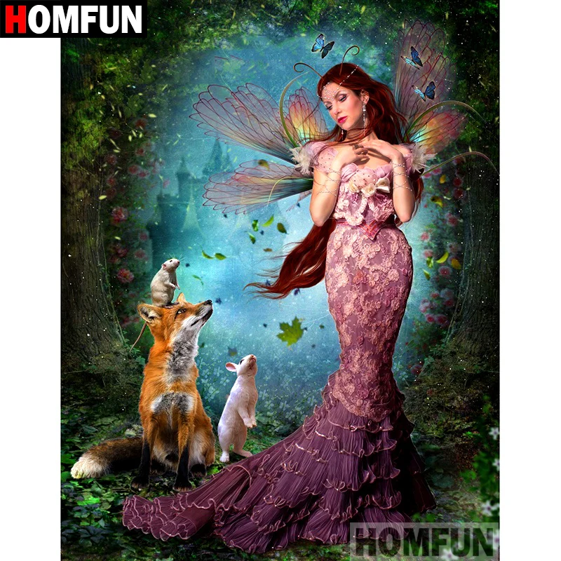 HOMFUN 5D DIY Diamond Painting Full Square/Round Drill "butterfly fairy" Embroidery Cross Stitch gift Home Decor Gift A08459
HOMFUN 5D DIY Diamond Painting Full Square/Round Drill "butterfly fairy" Embroidery Cross Stitch gift Home Decor Gift A08459