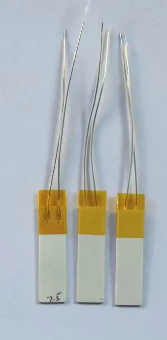 High temperature ceramic heating plate MCH ceramic heater 35*10*1,3mm 12 volts 7-8 Ohm
High temperature ceramic heating plate MCH ceramic heater 35*10*1,3mm 12 volts 7-8 Ohm