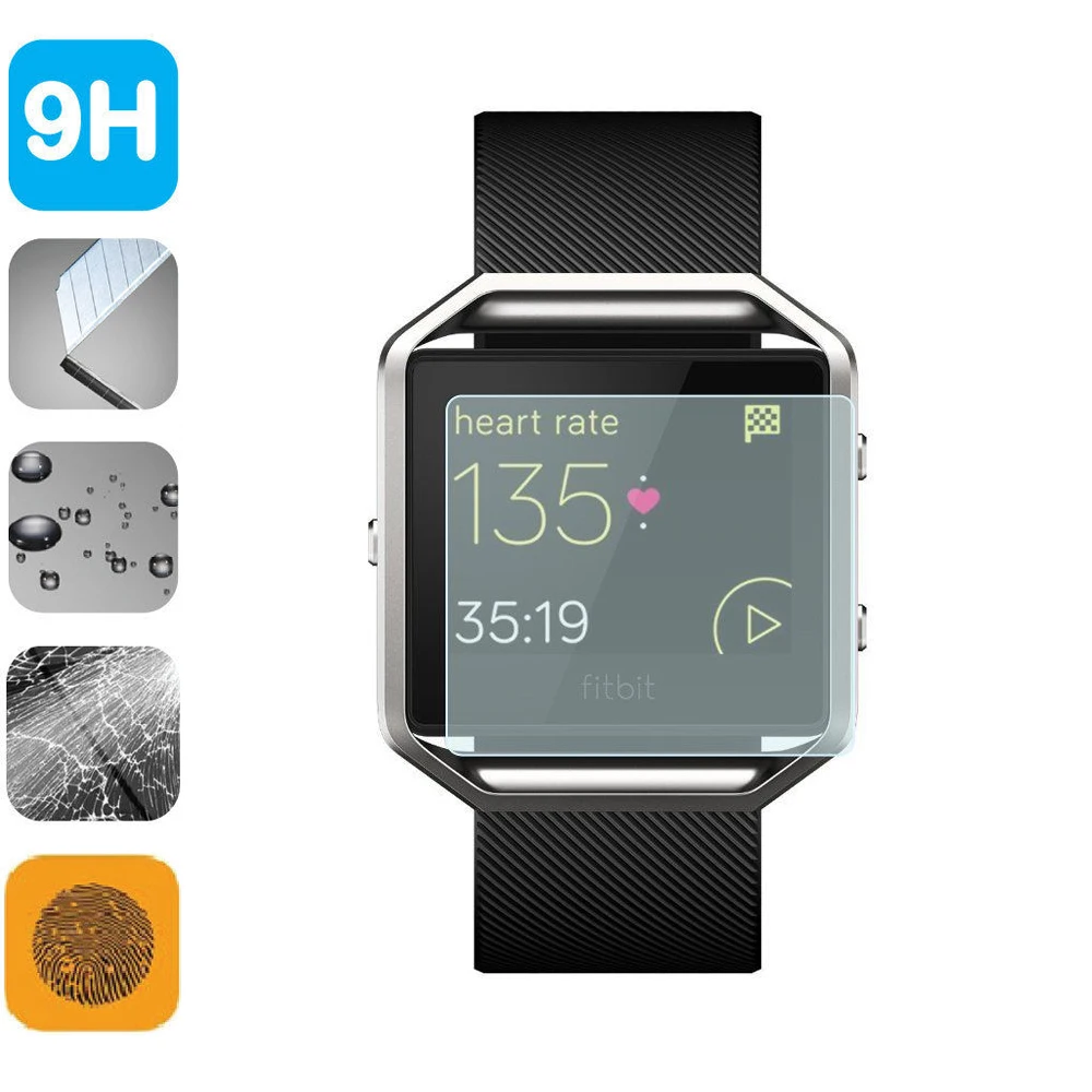 3 шт. 9H закаленное стекло Защита ЖК-экрана Защитная пленка для Fitbit Blaze аксессуары
3 шт. 9H закаленное стекло Защита ЖК-экрана Защитная пленка для Fitbit Blaze аксессуары