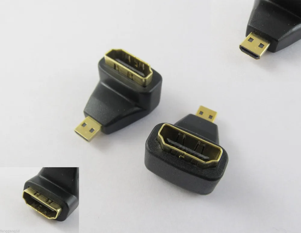10pcs Micro HDMI Male To HDMI Female 90 Degrees Right Angle Gender Adapter Connector
10pcs Micro HDMI Male To HDMI Female 90 Degrees Right Angle Gender Adapter Connector