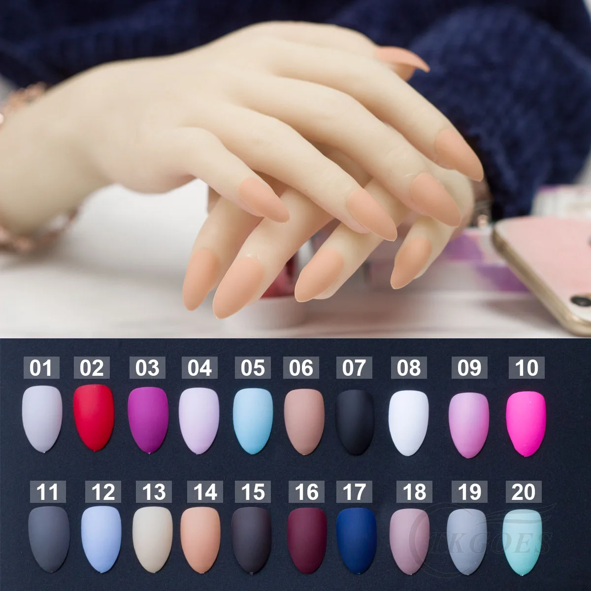 24pcs Almond Nails Matte Soft Touching Nails False Nails Press on Stiletto Full Cover Fake Nail Tips Manicure DIY Faux Ongles
24pcs Almond Nails Matte Soft Touching Nails False Nails Press on Stiletto Full Cover Fake Nail Tips Manicure DIY Faux Ongles