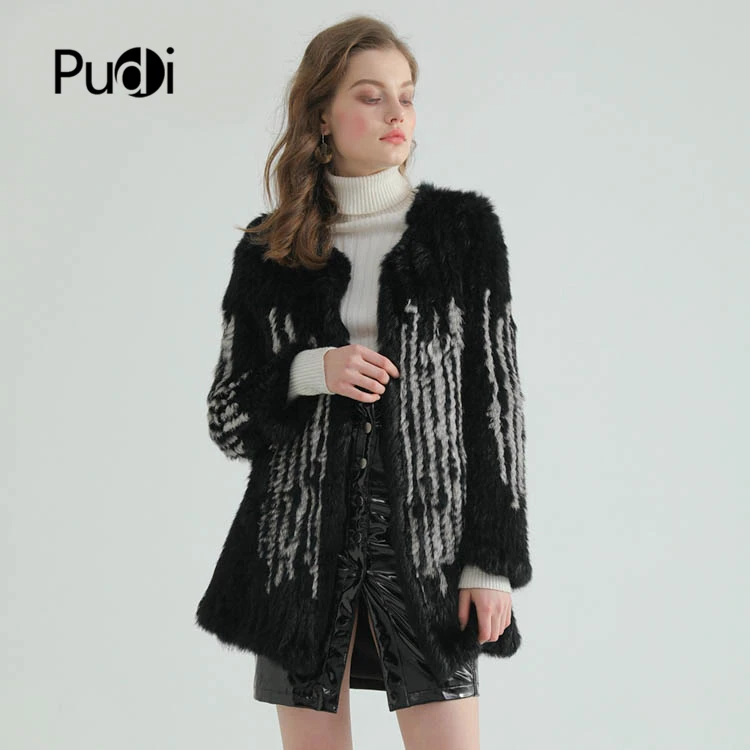 PUDI CT926 women winter real rabbit fur jacket with white stripe fur lady fashion rex fur overcoat
PUDI CT926 women winter real rabbit fur jacket with white stripe fur lady fashion rex fur overcoat