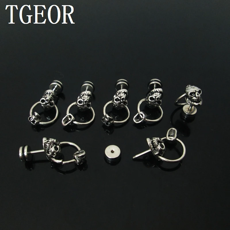 new illusion cheaters 1 pair 1.2*6*6/(10*6)mm Stainless Steel skull dangle skull ear piercing fake plugs earring hot sale
new illusion cheaters 1 pair 1.2*6*6/(10*6)mm Stainless Steel skull dangle skull ear piercing fake plugs earring hot sale