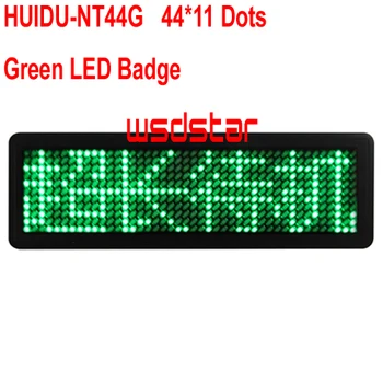 HUIDU-NT44G Green Color Led Badge 44x11 Dots Single Color Rechargeable Led Name Tag For Even 2pcs/lot
HUIDU-NT44G Green Color Led Badge 44x11 Dots Single Color Rechargeable Led Name Tag For Even 2pcs/lot