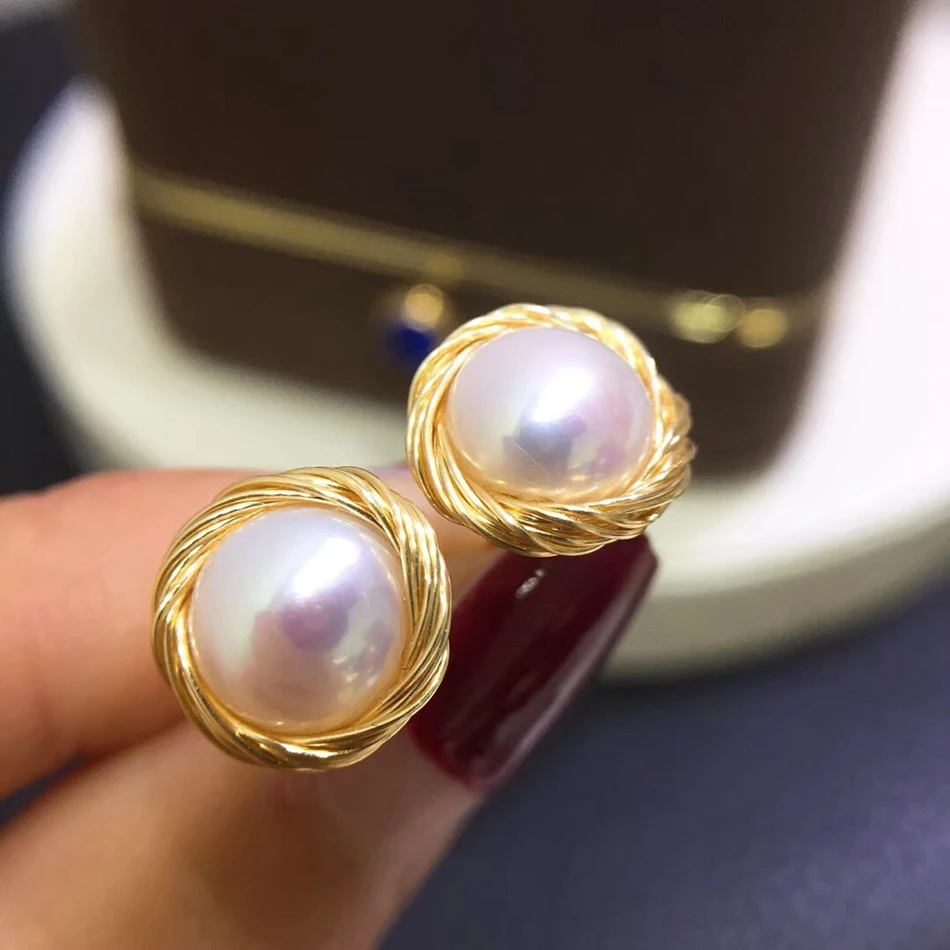Yuaner Natural Fresh Water White Pearl Stud Earrings For Women Coral Powder Earrings Luxury Fine Jewelry Aretes De Mujer YEJ
Yuaner Natural Fresh Water White Pearl Stud Earrings For Women Coral Powder Earrings Luxury Fine Jewelry Aretes De Mujer YEJ
