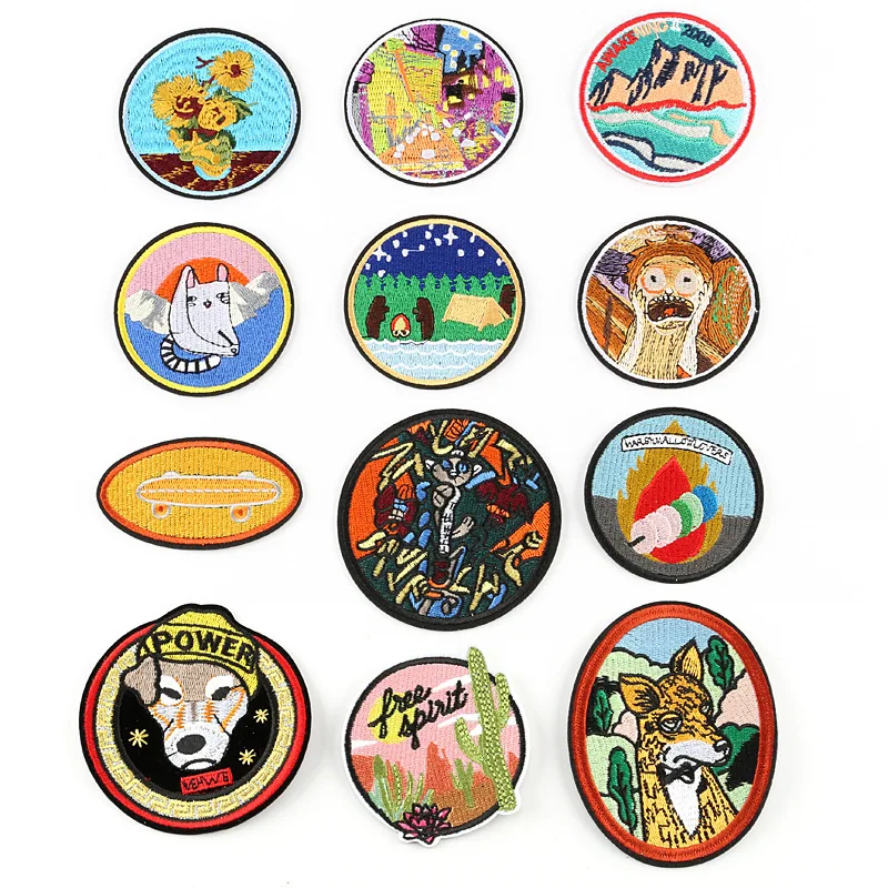 PGY Skate Creative Punk Landscape Embroidered Patches Clothing DIY Stickers Abstract painting Badges Garment barbecue Patches
PGY Skate Creative Punk Landscape Embroidered Patches Clothing DIY Stickers Abstract painting Badges Garment barbecue Patches