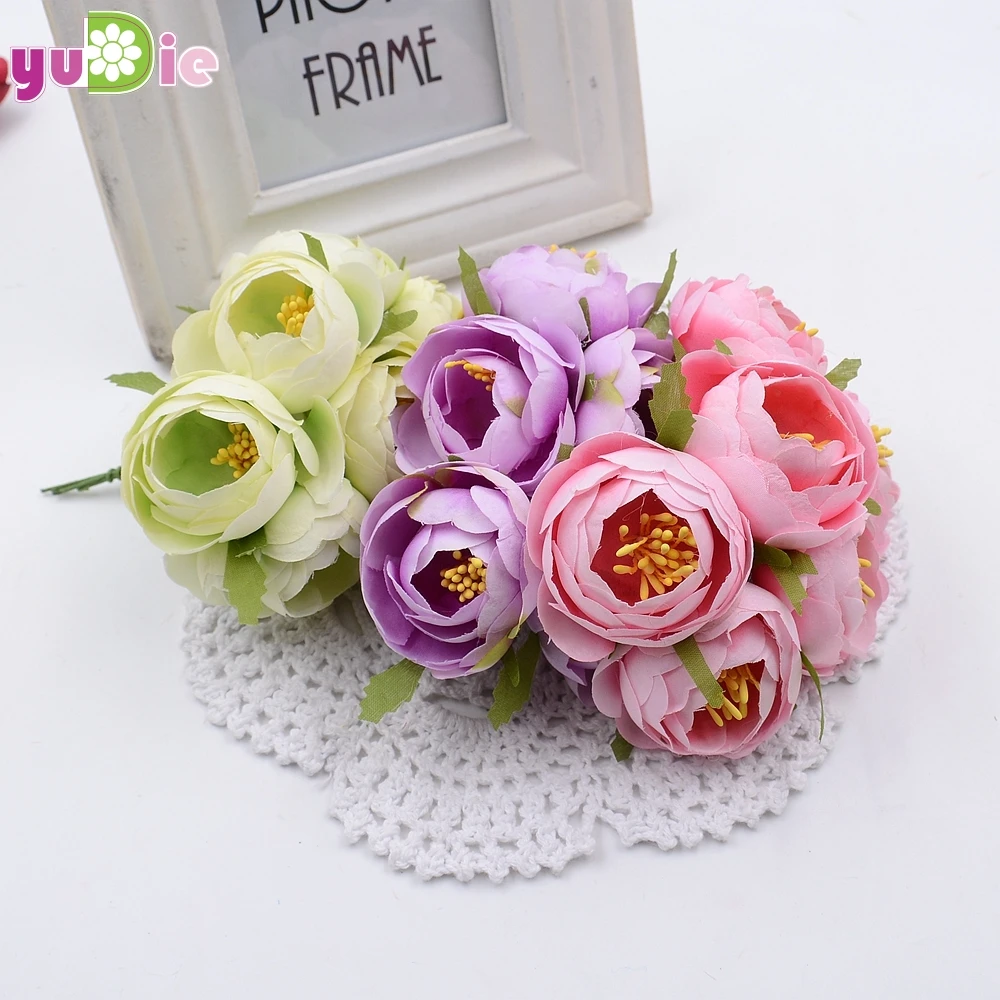 6pcs/lot 4.5cm artificial flowers simulation flowers small silk cloth roses tea bags diy handmade wedding ball decoration
6pcs/lot 4.5cm artificial flowers simulation flowers small silk cloth roses tea bags diy handmade wedding ball decoration