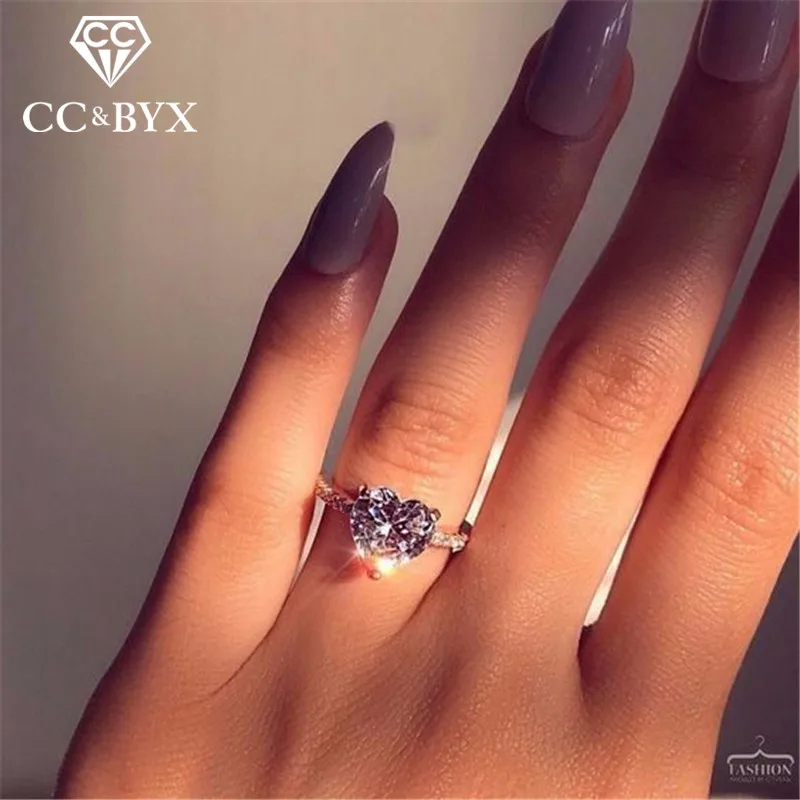 CC Rings For Women Heart Cubic Zirconia Bridal Wedding Engagement Fashion Jewelry Romantic Party Accessory Drop Shipping CC2281
CC Rings For Women Heart Cubic Zirconia Bridal Wedding Engagement Fashion Jewelry Romantic Party Accessory Drop Shipping CC2281