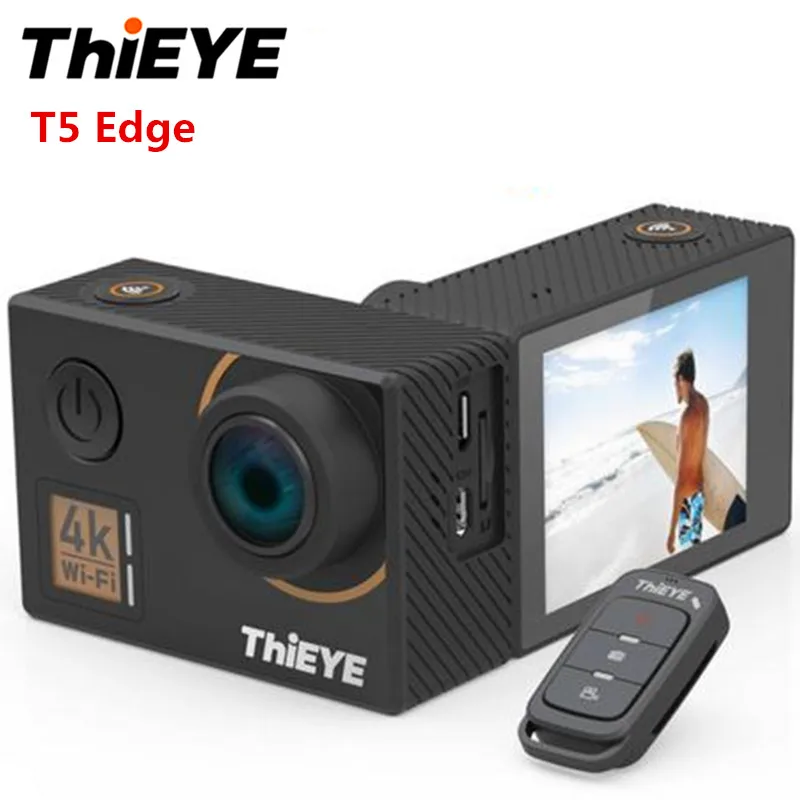 ThiEYE T5 Edge Action Camera Ambarella A12 14MP Native 4K WiFi 2 Inch TFT LCD Screen 1080P Sports Voice Control Remote Control
ThiEYE T5 Edge Action Camera Ambarella A12 14MP Native 4K WiFi 2 Inch TFT LCD Screen 1080P Sports Voice Control Remote Control