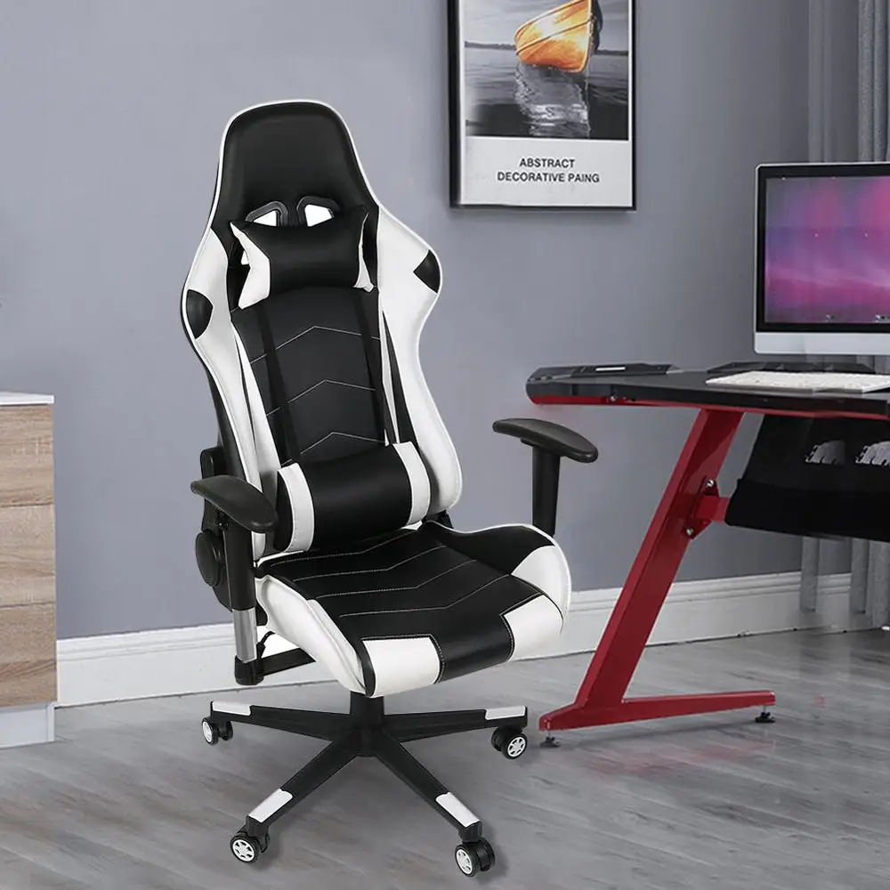Ergonomic Computer Gaming Chair Racing High Back Soft PU Leather Adjustable Angle 360 Degree Swivel
Ergonomic Computer Gaming Chair Racing High Back Soft PU Leather Adjustable Angle 360 Degree Swivel
