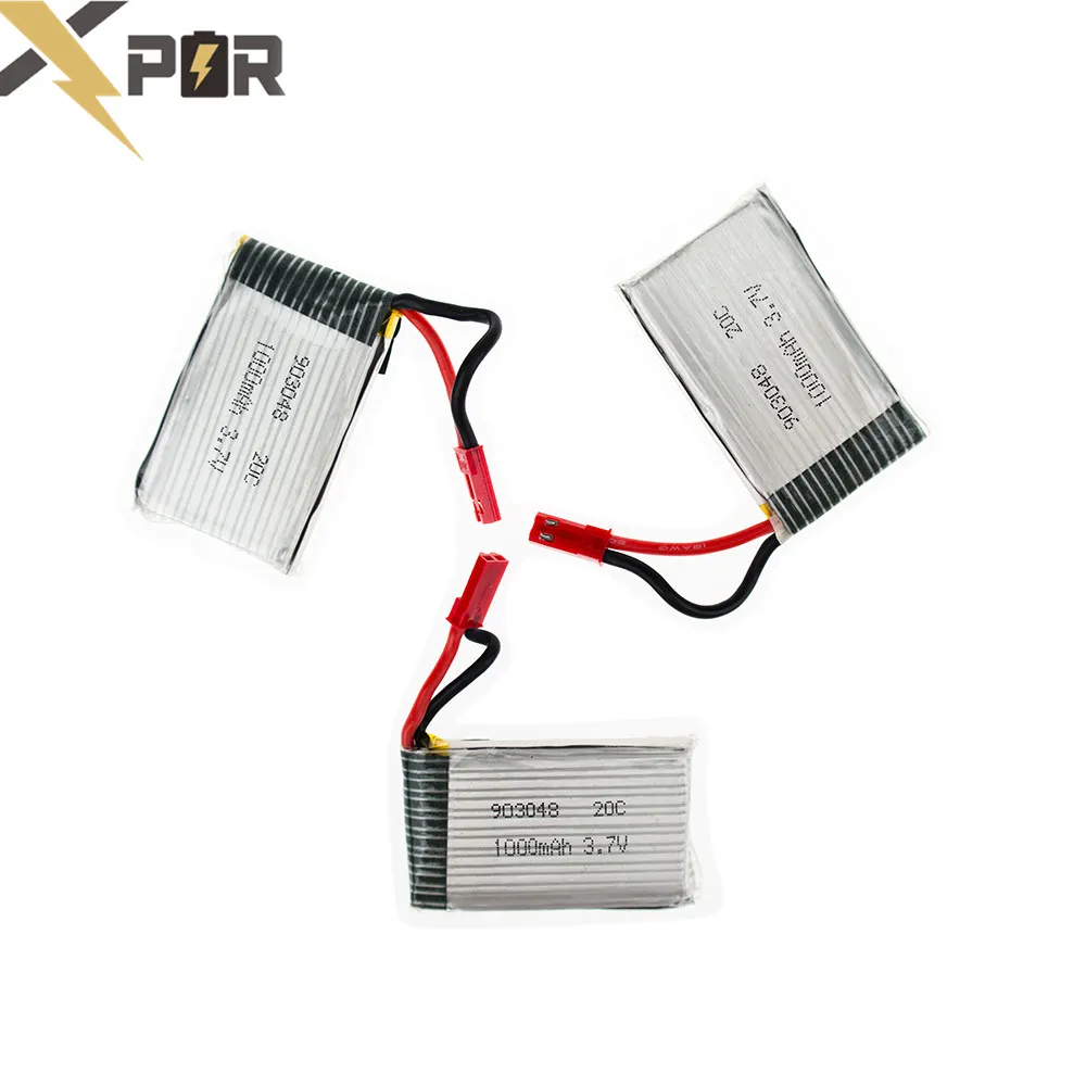 3 шт. 7 В 1000 мАч Lipo батарея JRC H11C Drone батареи 20C JST для H11D HQ898 RC Quadcopter Airplane часть |
