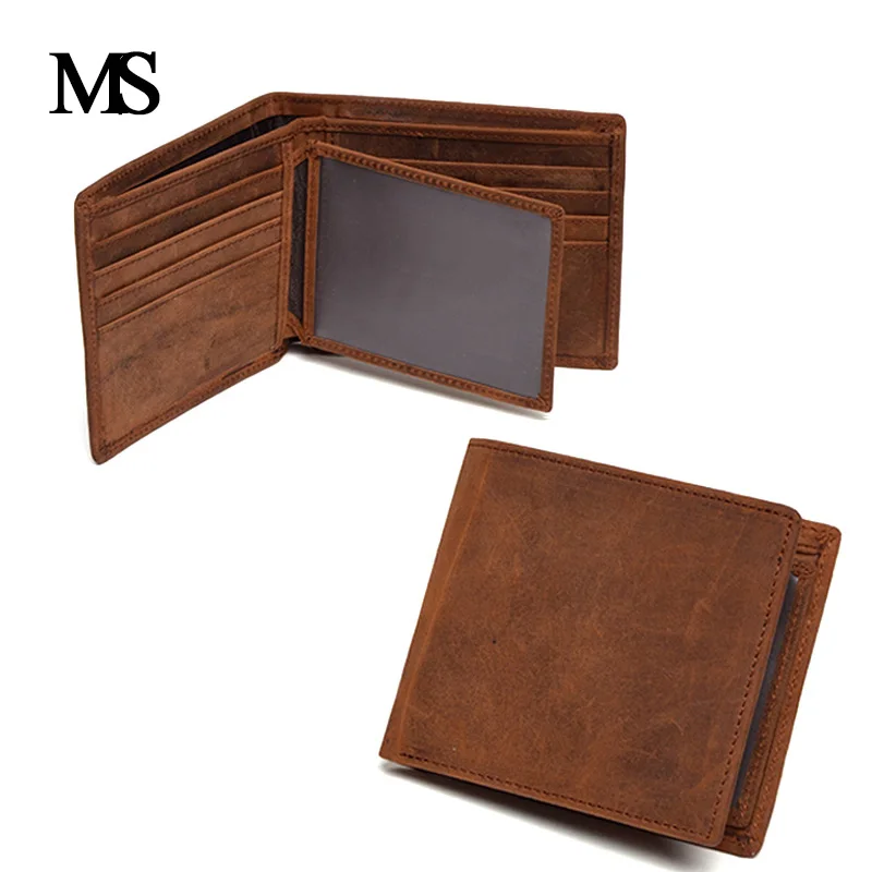 Genuine Crazy Horse Cowhide Leather Men Wallet Short Vintage Wallet Brand High Quality Vintage Designer Card Holder TW1662-1
Genuine Crazy Horse Cowhide Leather Men Wallet Short Vintage Wallet Brand High Quality Vintage Designer Card Holder TW1662-1