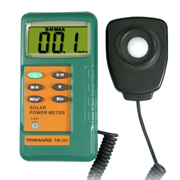 TENMARS TM-207 Solar Power Meter With1.5M Remove Sensor With 3 1/2 Digits LCD Display
TENMARS TM-207 Solar Power Meter With1.5M Remove Sensor With 3 1/2 Digits LCD Display