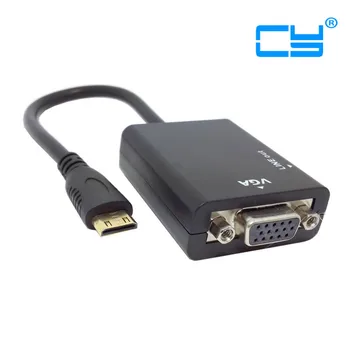 Black Mini hdmi input to VGA female output with 3.5mm Audio projector monitor adapter for tablet PC & Camera & mobile phone
Black Mini hdmi input to VGA female output with 3.5mm Audio projector monitor adapter for tablet PC & Camera & mobile phone