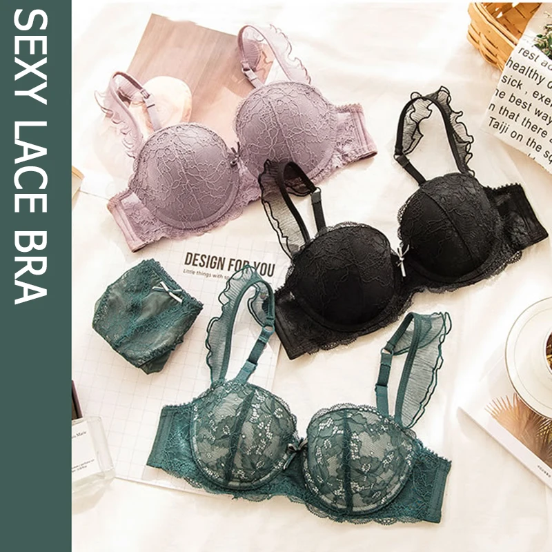 The second skin French Sexy Bra And Panties Sets Lace Embroidery Thick Deep V Push Up Brassiere Underwear Women Lingerie Set B C
The second skin French Sexy Bra And Panties Sets Lace Embroidery Thick Deep V Push Up Brassiere Underwear Women Lingerie Set B C
