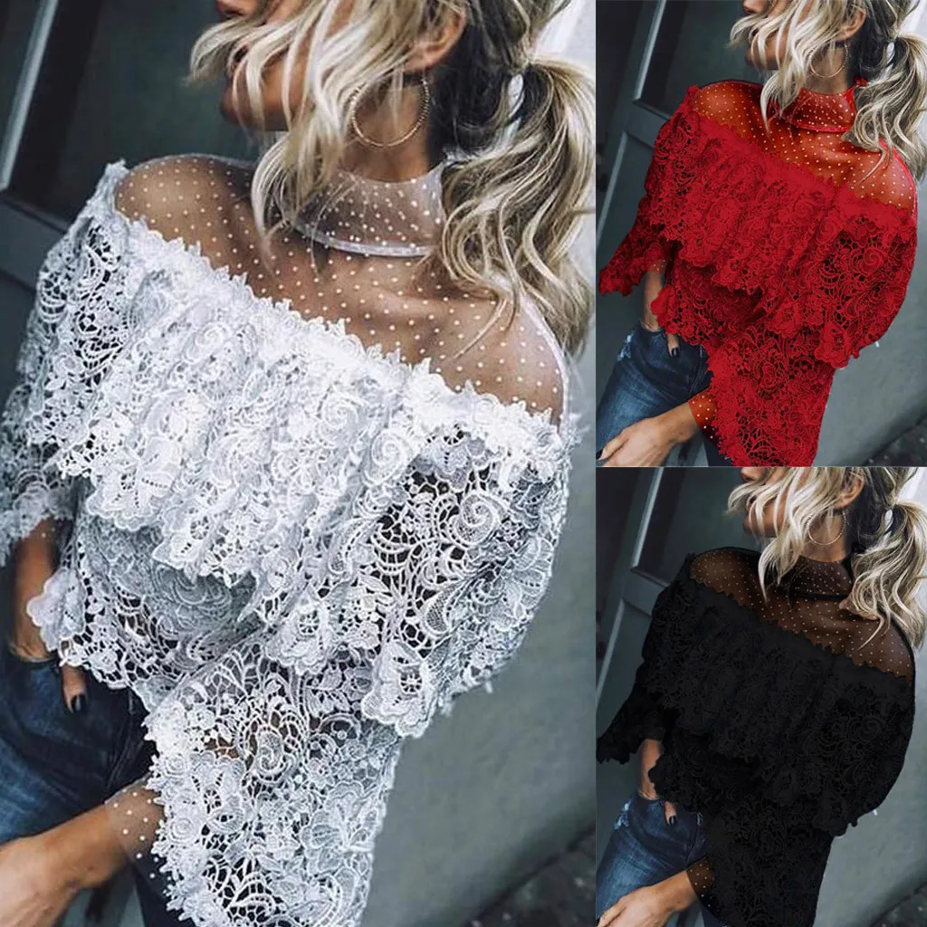 Womens Spring Summer One word collar High wais Sexy Flare Sleeve Printed Point Top roupas femininas#30
Womens Spring Summer One word collar High wais Sexy Flare Sleeve Printed Point Top roupas femininas#30