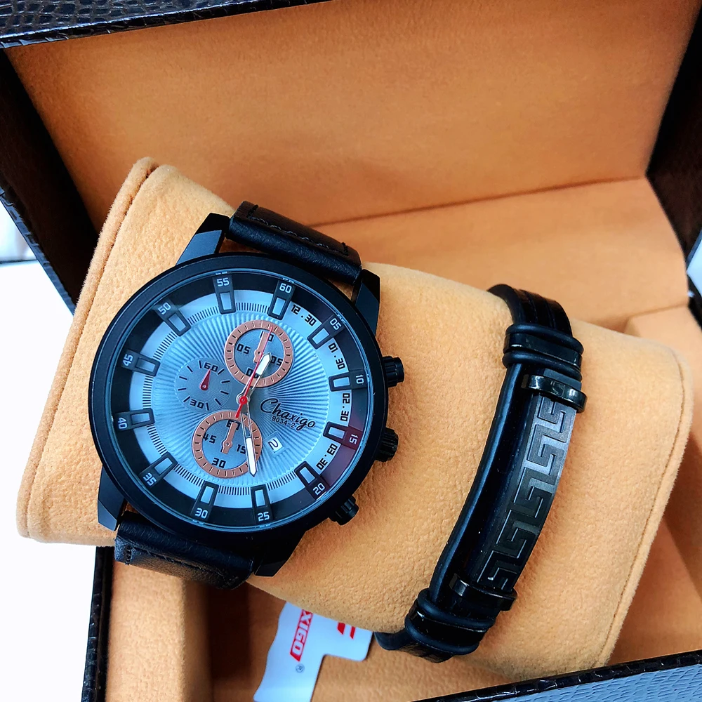 Fashion Watch Men Watch 2 Pcs set Casual Sports Top Luxury Brand Men's Watches wristwatch relogio hombre With High qulity box
Fashion Watch Men Watch 2 Pcs set Casual Sports Top Luxury Brand Men's Watches wristwatch relogio hombre With High qulity box