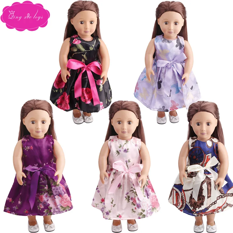 18 inch Girls doll dress Princess print evening gown American newborn clothes Baby toys fit 43 cm baby dolls c145
18 inch Girls doll dress Princess print evening gown American newborn clothes Baby toys fit 43 cm baby dolls c145