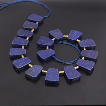 Top Drilled Trapezoid Slice Slab Natural Lapis Lazuli Loose Beads,Raw Lapis Freeform Slab Graduated Necklace Pendant Beads
Top Drilled Trapezoid Slice Slab Natural Lapis Lazuli Loose Beads,Raw Lapis Freeform Slab Graduated Necklace Pendant Beads