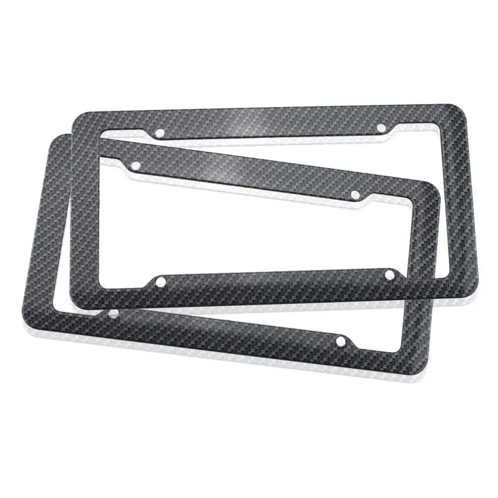 2 Pieces License Plate Frames Front and Rear Bracket With Screw Kits Carbon Fiber Plastic Fine Slim Standard Size For US Cars
2 Pieces License Plate Frames Front and Rear Bracket With Screw Kits Carbon Fiber Plastic Fine Slim Standard Size For US Cars