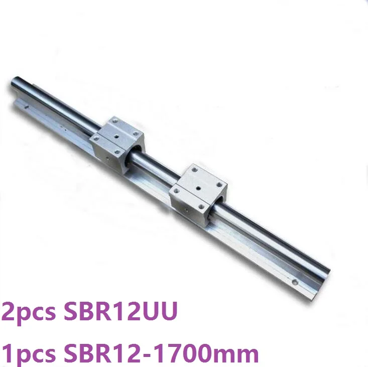 1pcs SBR12 - 1700mm support rail linear guide + 2pcs SBR12UU linear blocks cnc router parts
1pcs SBR12 - 1700mm support rail linear guide + 2pcs SBR12UU linear blocks cnc router parts