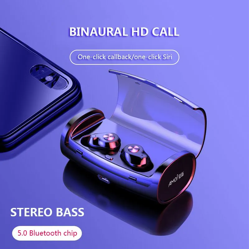 YEINDBOO Bluetooth Earphone Wireless IPX5 Waterproof Earphones 2600 MAh Fone De Ouvido Sports Headset Stereo Earbuds Earpiece
YEINDBOO Bluetooth Earphone Wireless IPX5 Waterproof Earphones 2600 MAh Fone De Ouvido Sports Headset Stereo Earbuds Earpiece